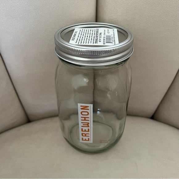 EREWHON Glass 32oz Jar Branded Lux Grocery Store Mason Jar Reusable Recycled - Picture 2 of 5